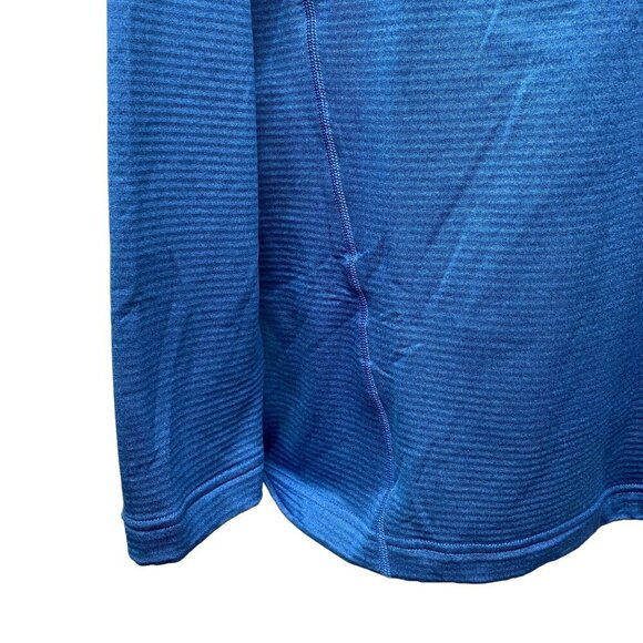 LANDS END Mens Pullover Size Large Blue Half Zip Golf Running Sportswear Jersey - Picture 7 of 8
